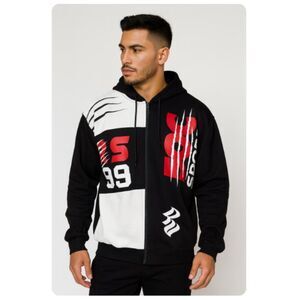 Rockawear Jacket NWT Graphic Hoodie Fleece Coat Mens Size 2XB